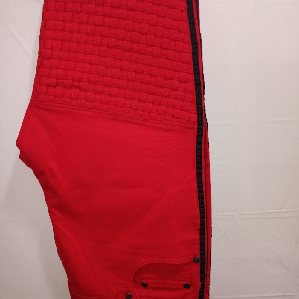 Red and Black Jeans - Picture 2 of 4